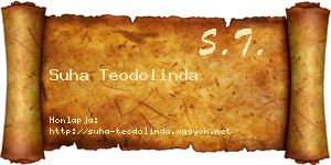 Suha Teodolinda névjegykártya